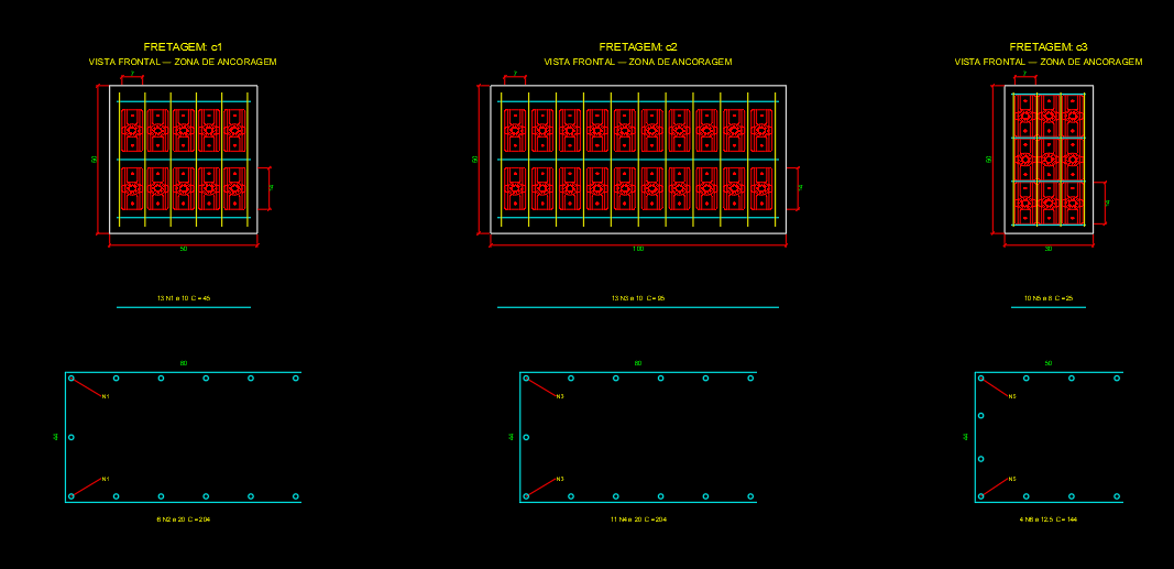 Protendido — DXF